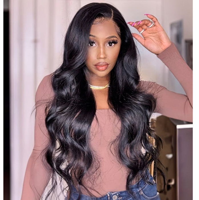 Brazilian closure wig (hd lace) - Body Wave