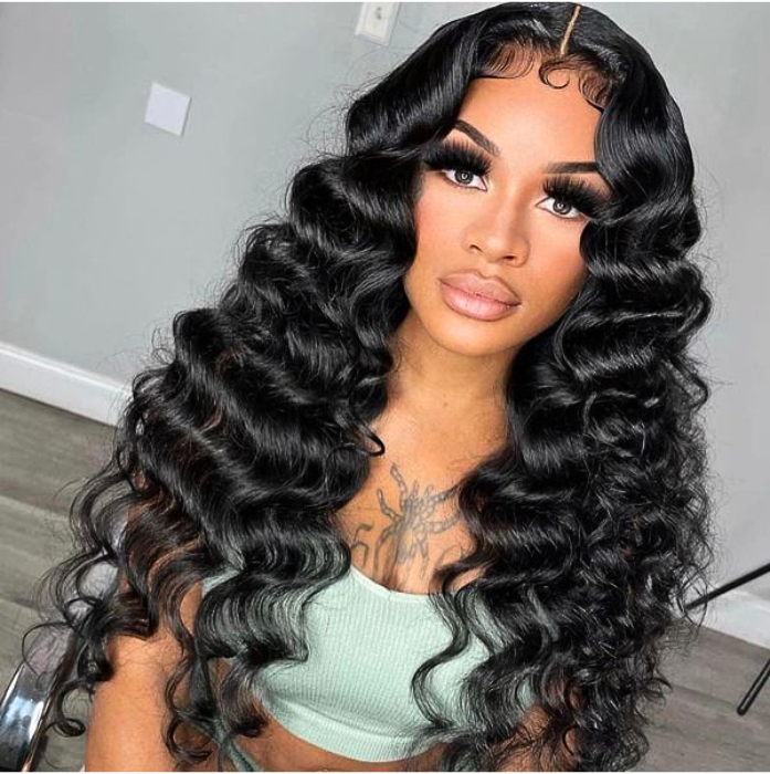 Brazilian closure wig (hd lace) - Loose Wave
