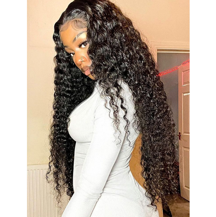 Brazilian closure wig (hd lace) - Water Wave